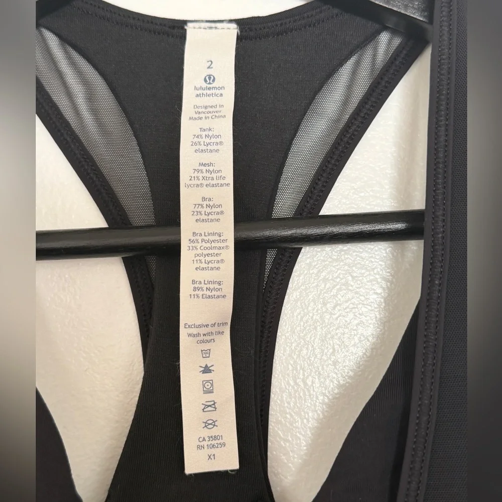 Lululemon Athletica Black Tank Top - Picture 2 of 4